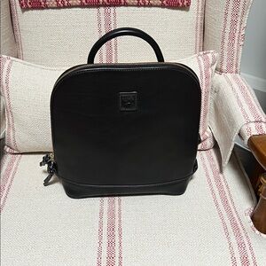 Dooney & Bourke Black Florentine Leather Backpack